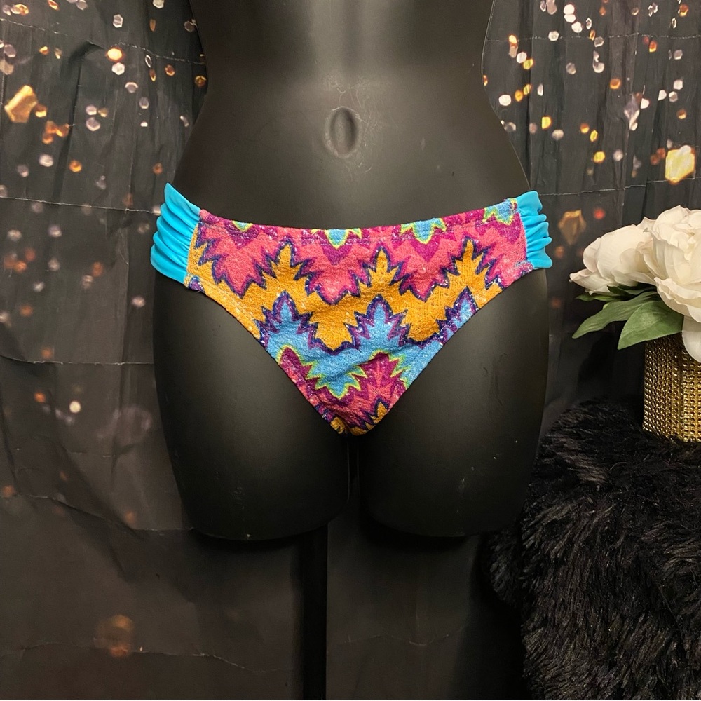 Candies Swim Multi Print Style 3KKG196J Bikini Bottom Size Juniors S NWT